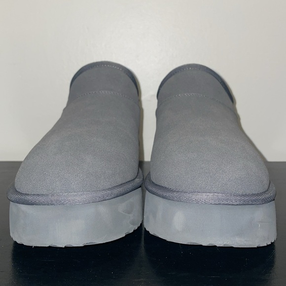 NWOT AE Tan/Brown Slip-On Platform “The Hangout” Bootie Slippers.  Size 9. - Picture 4 of 13